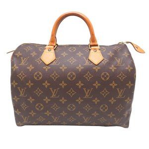 Louis Vuitton Speedy 30 Women's Boston Bag M41526 Monogram Brown